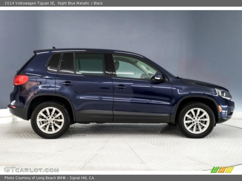 Night Blue Metallic / Black 2014 Volkswagen Tiguan SE