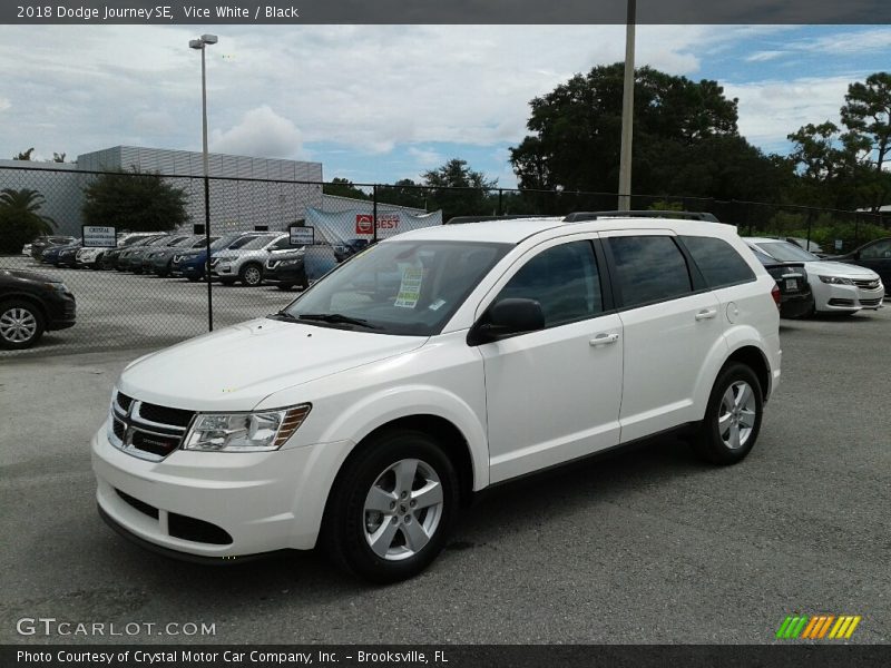 Vice White / Black 2018 Dodge Journey SE