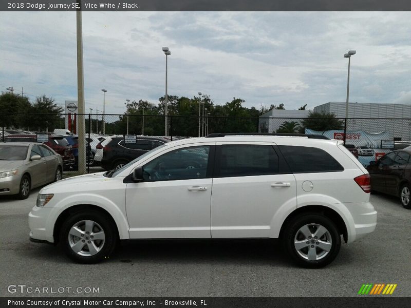 Vice White / Black 2018 Dodge Journey SE