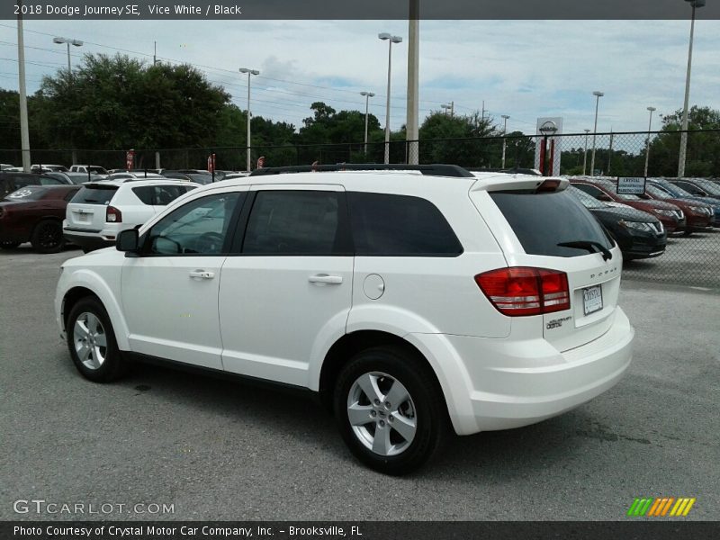 Vice White / Black 2018 Dodge Journey SE