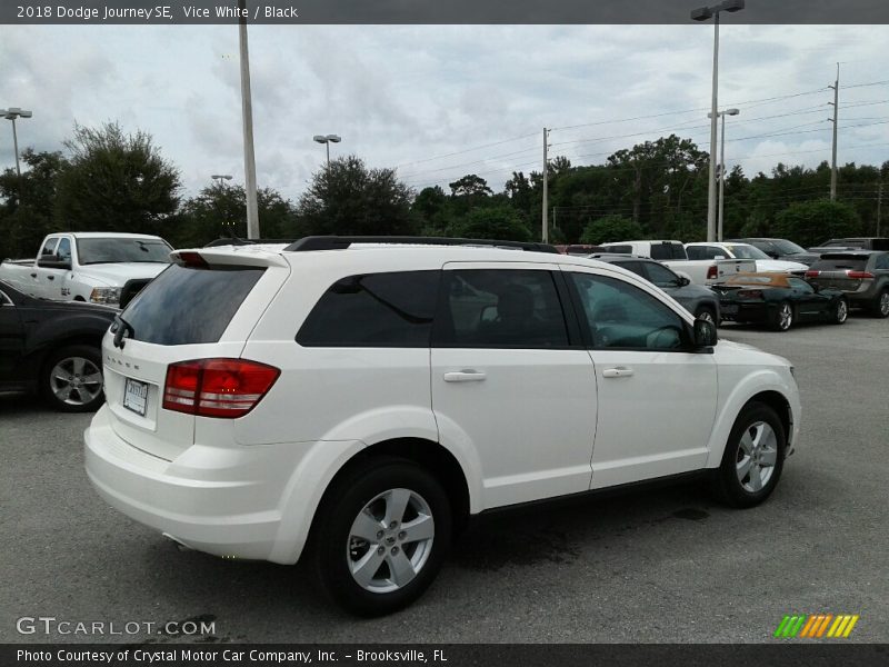 Vice White / Black 2018 Dodge Journey SE