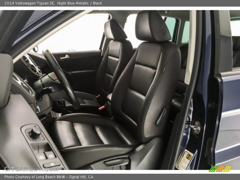 Night Blue Metallic / Black 2014 Volkswagen Tiguan SE