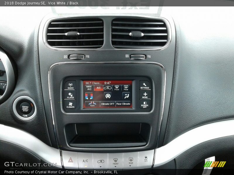 Vice White / Black 2018 Dodge Journey SE