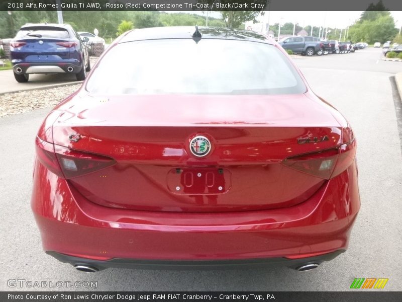 Rosso (Red) Competizione Tri-Coat / Black/Dark Gray 2018 Alfa Romeo Giulia Ti AWD