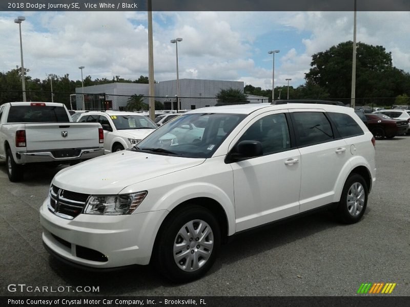 Vice White / Black 2018 Dodge Journey SE