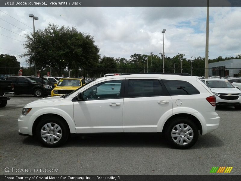 Vice White / Black 2018 Dodge Journey SE