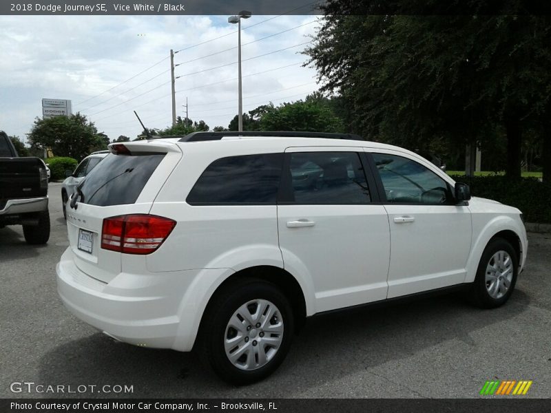 Vice White / Black 2018 Dodge Journey SE