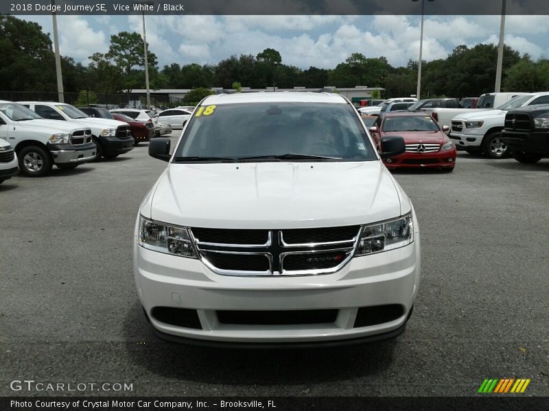 Vice White / Black 2018 Dodge Journey SE