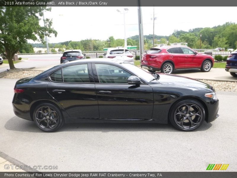 Alfa Black / Black/Dark Gray 2018 Alfa Romeo Giulia AWD