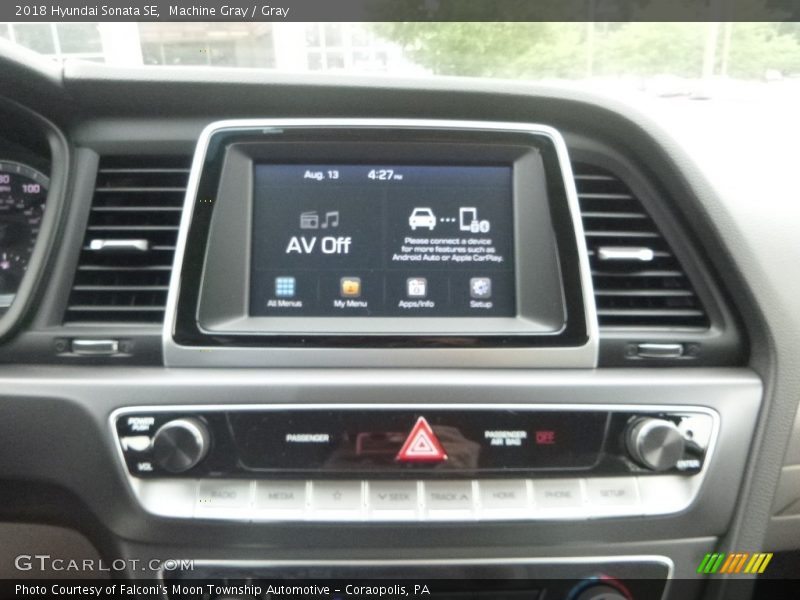 Machine Gray / Gray 2018 Hyundai Sonata SE