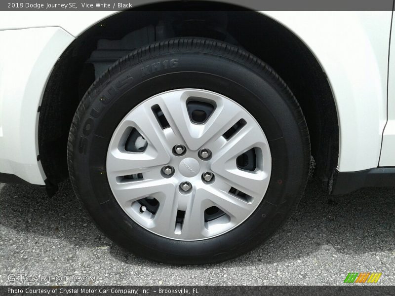 Vice White / Black 2018 Dodge Journey SE