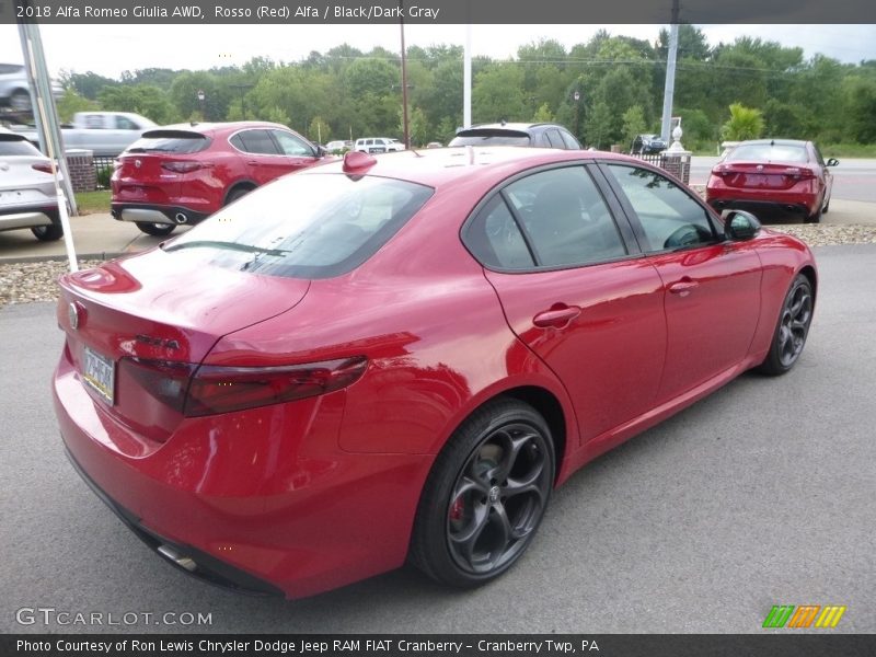 Rosso (Red) Alfa / Black/Dark Gray 2018 Alfa Romeo Giulia AWD