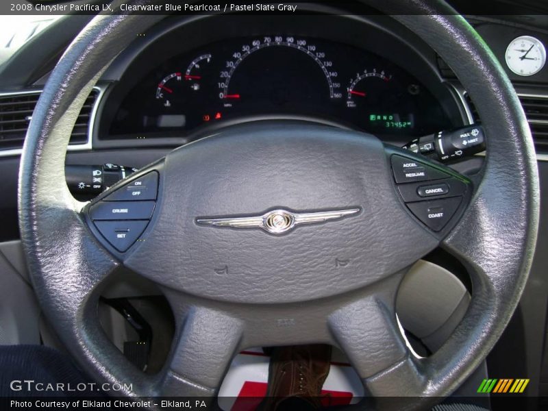 Clearwater Blue Pearlcoat / Pastel Slate Gray 2008 Chrysler Pacifica LX