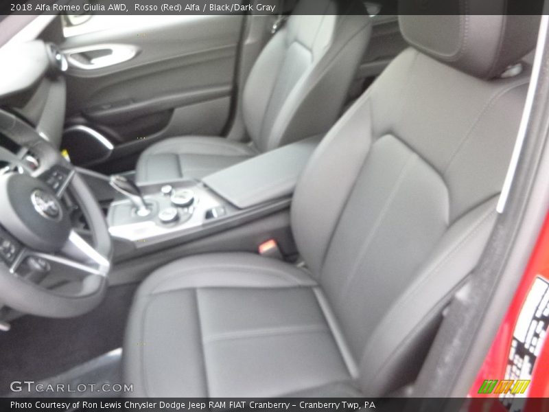Rosso (Red) Alfa / Black/Dark Gray 2018 Alfa Romeo Giulia AWD