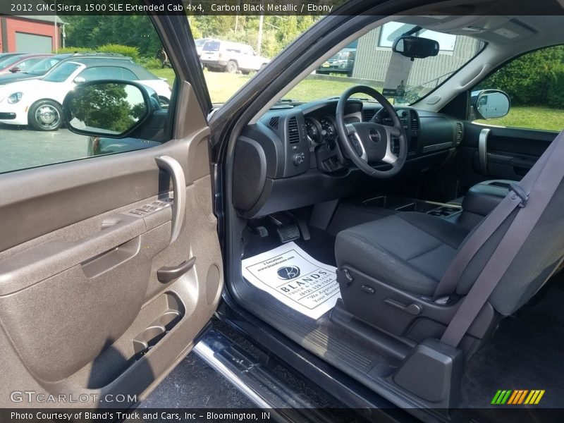 Carbon Black Metallic / Ebony 2012 GMC Sierra 1500 SLE Extended Cab 4x4