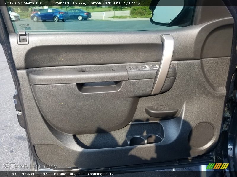 Carbon Black Metallic / Ebony 2012 GMC Sierra 1500 SLE Extended Cab 4x4