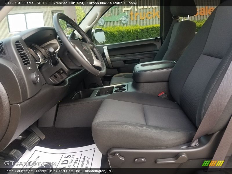 Carbon Black Metallic / Ebony 2012 GMC Sierra 1500 SLE Extended Cab 4x4
