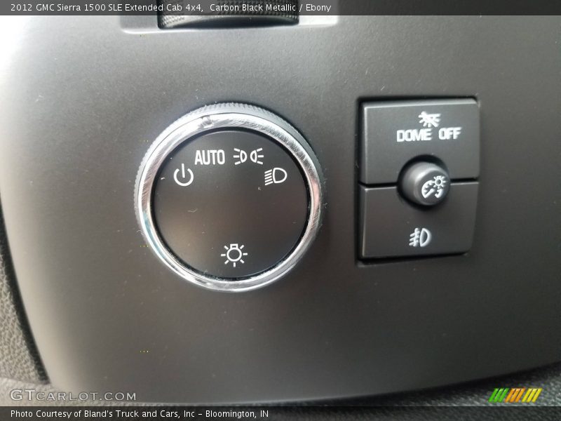 Carbon Black Metallic / Ebony 2012 GMC Sierra 1500 SLE Extended Cab 4x4