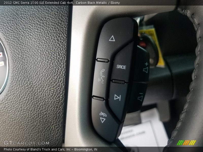 Carbon Black Metallic / Ebony 2012 GMC Sierra 1500 SLE Extended Cab 4x4