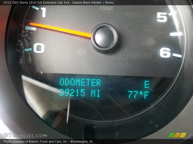 Carbon Black Metallic / Ebony 2012 GMC Sierra 1500 SLE Extended Cab 4x4
