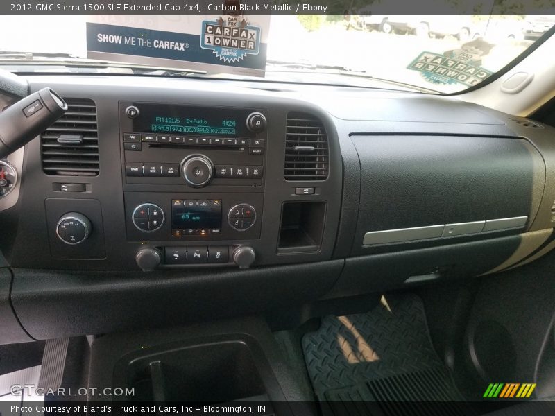 Carbon Black Metallic / Ebony 2012 GMC Sierra 1500 SLE Extended Cab 4x4