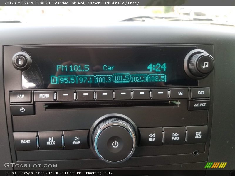 Carbon Black Metallic / Ebony 2012 GMC Sierra 1500 SLE Extended Cab 4x4