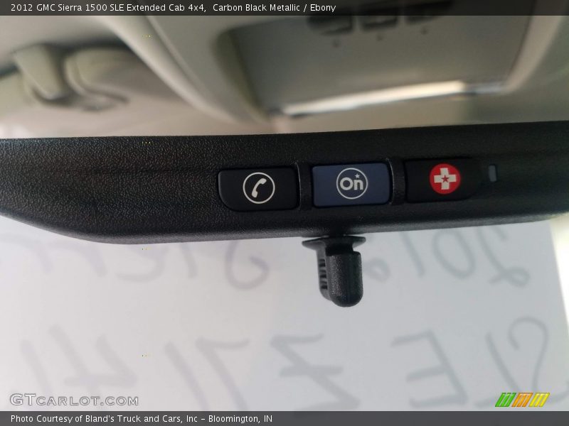 Carbon Black Metallic / Ebony 2012 GMC Sierra 1500 SLE Extended Cab 4x4