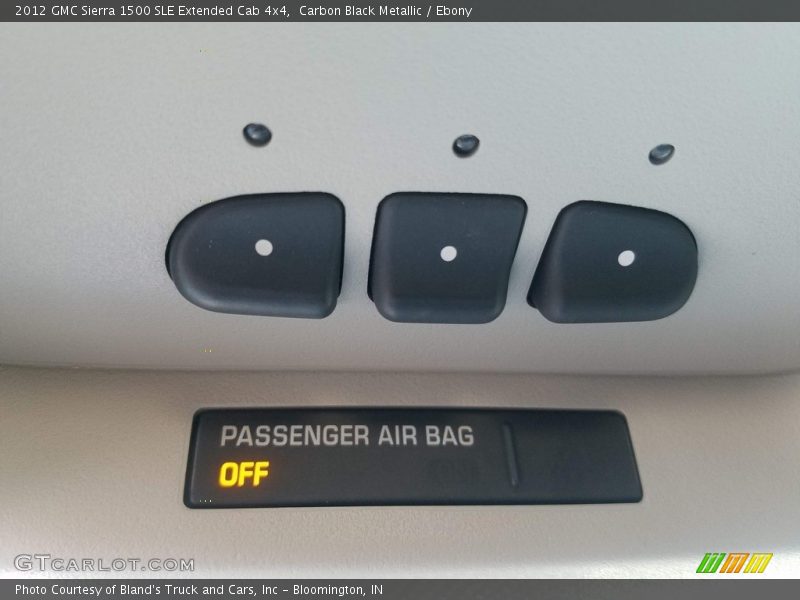 Carbon Black Metallic / Ebony 2012 GMC Sierra 1500 SLE Extended Cab 4x4