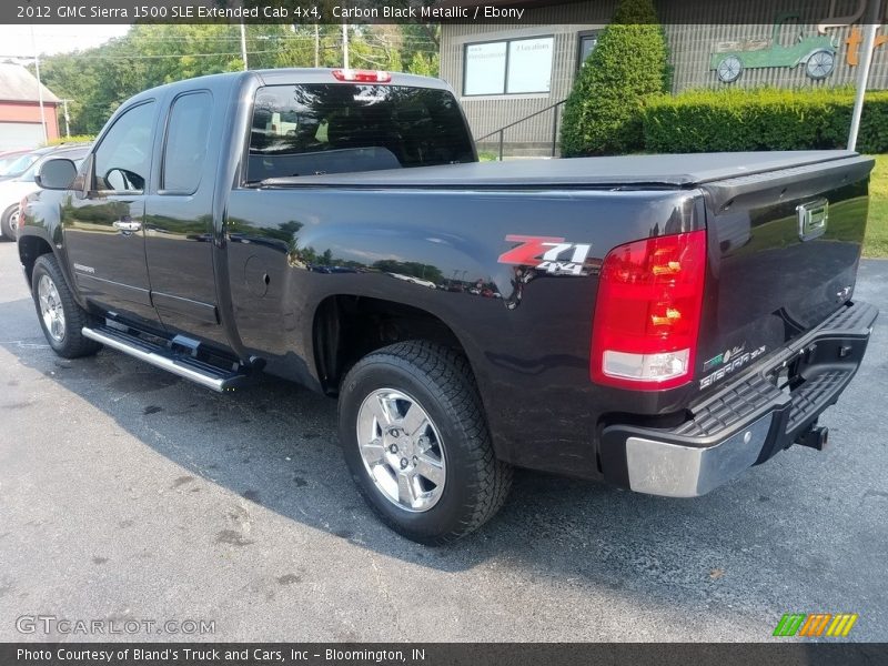 Carbon Black Metallic / Ebony 2012 GMC Sierra 1500 SLE Extended Cab 4x4