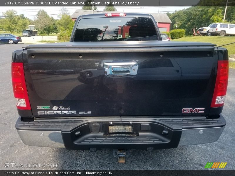 Carbon Black Metallic / Ebony 2012 GMC Sierra 1500 SLE Extended Cab 4x4