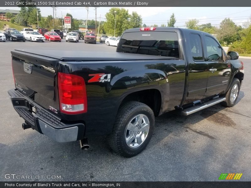 Carbon Black Metallic / Ebony 2012 GMC Sierra 1500 SLE Extended Cab 4x4
