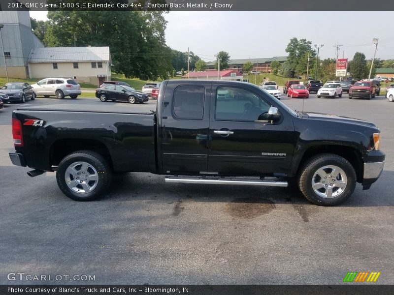 Carbon Black Metallic / Ebony 2012 GMC Sierra 1500 SLE Extended Cab 4x4