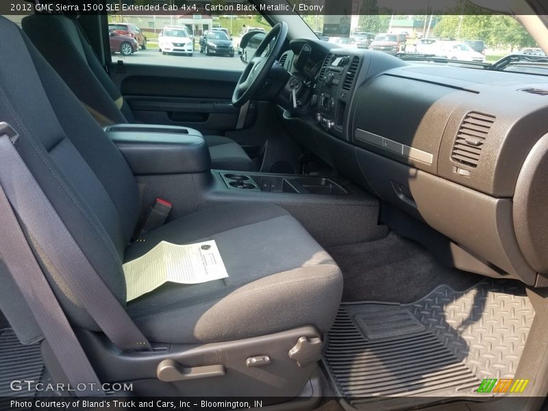 Carbon Black Metallic / Ebony 2012 GMC Sierra 1500 SLE Extended Cab 4x4