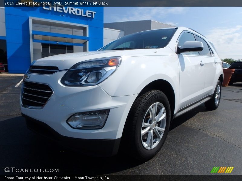 Summit White / Jet Black 2016 Chevrolet Equinox LT AWD