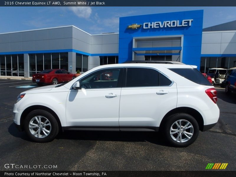 Summit White / Jet Black 2016 Chevrolet Equinox LT AWD