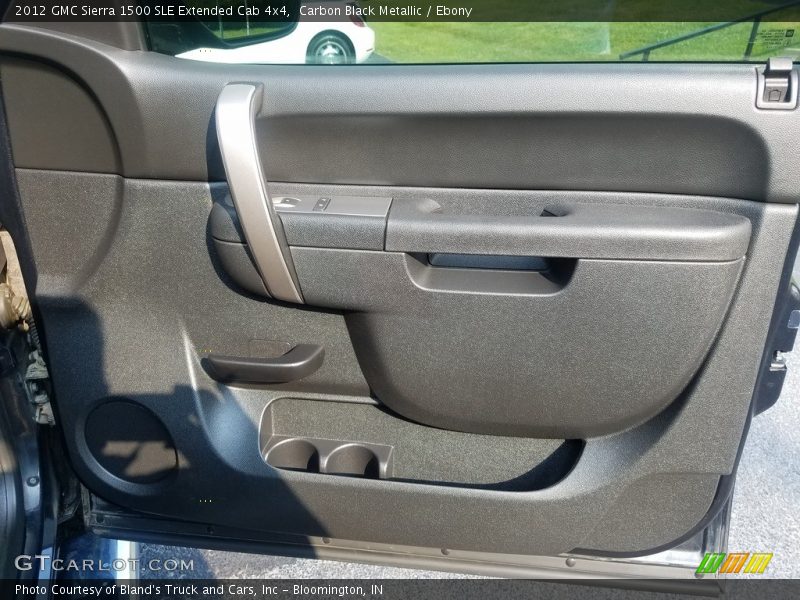 Carbon Black Metallic / Ebony 2012 GMC Sierra 1500 SLE Extended Cab 4x4
