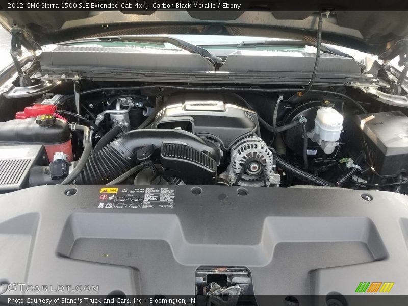 Carbon Black Metallic / Ebony 2012 GMC Sierra 1500 SLE Extended Cab 4x4