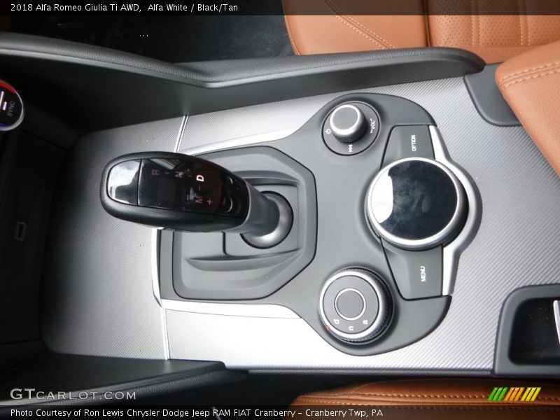 Alfa White / Black/Tan 2018 Alfa Romeo Giulia Ti AWD