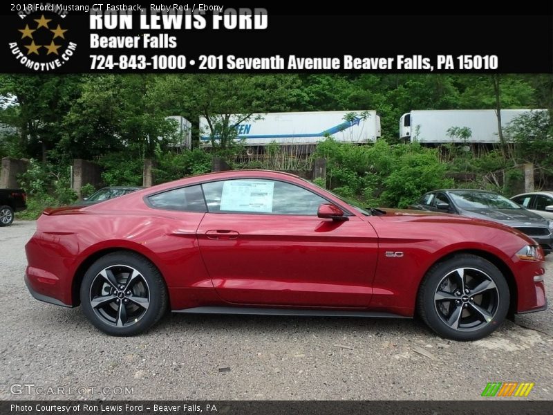 Ruby Red / Ebony 2018 Ford Mustang GT Fastback