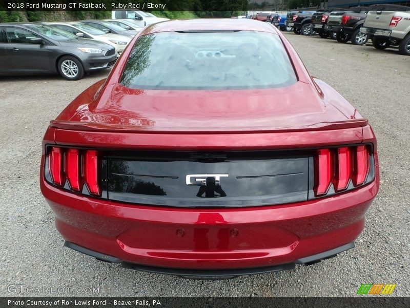 Ruby Red / Ebony 2018 Ford Mustang GT Fastback
