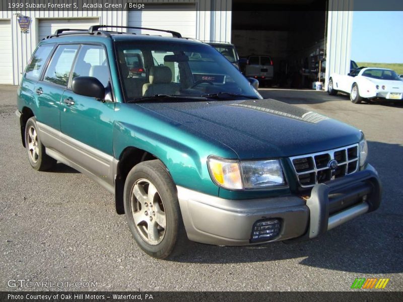 Acadia Green / Beige 1999 Subaru Forester S