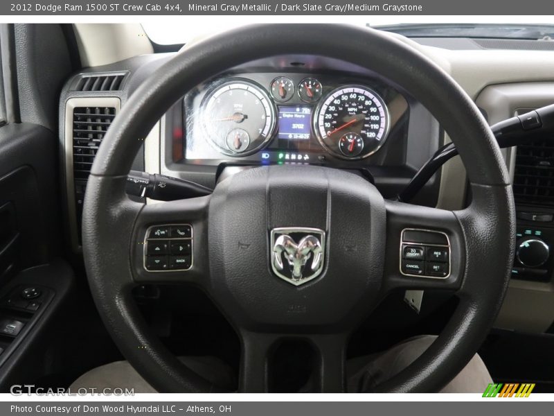 Mineral Gray Metallic / Dark Slate Gray/Medium Graystone 2012 Dodge Ram 1500 ST Crew Cab 4x4