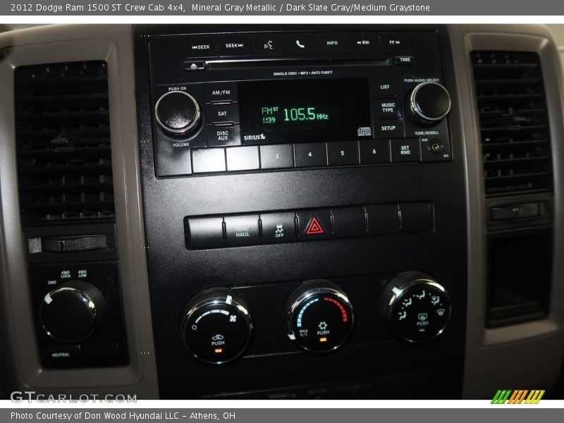 Mineral Gray Metallic / Dark Slate Gray/Medium Graystone 2012 Dodge Ram 1500 ST Crew Cab 4x4