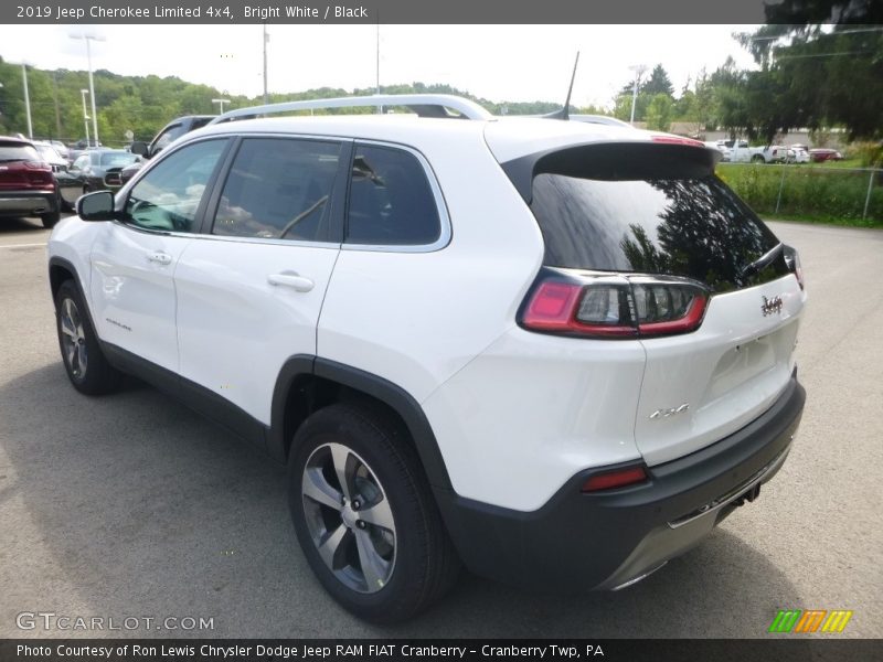 Bright White / Black 2019 Jeep Cherokee Limited 4x4
