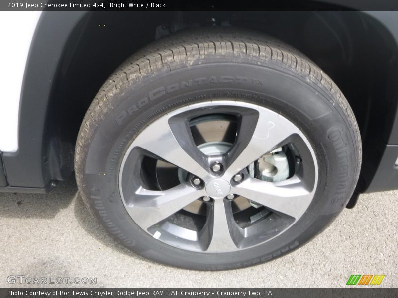 Bright White / Black 2019 Jeep Cherokee Limited 4x4