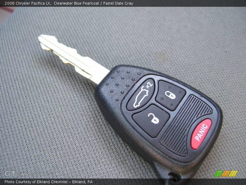 Clearwater Blue Pearlcoat / Pastel Slate Gray 2008 Chrysler Pacifica LX