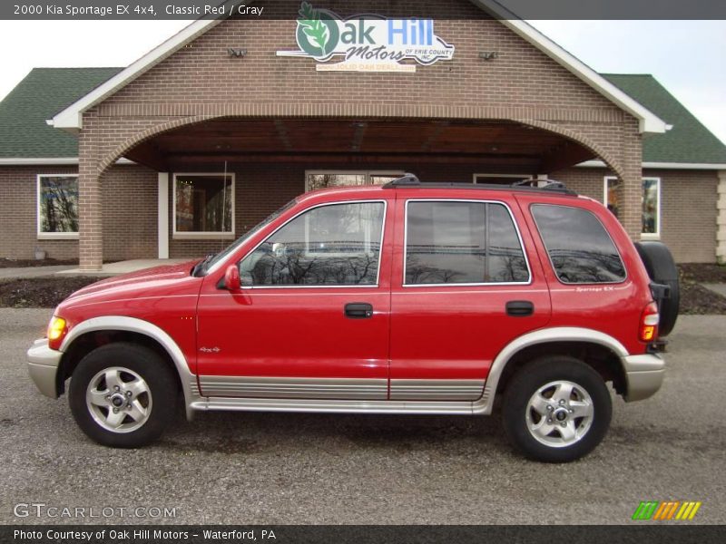 Classic Red / Gray 2000 Kia Sportage EX 4x4