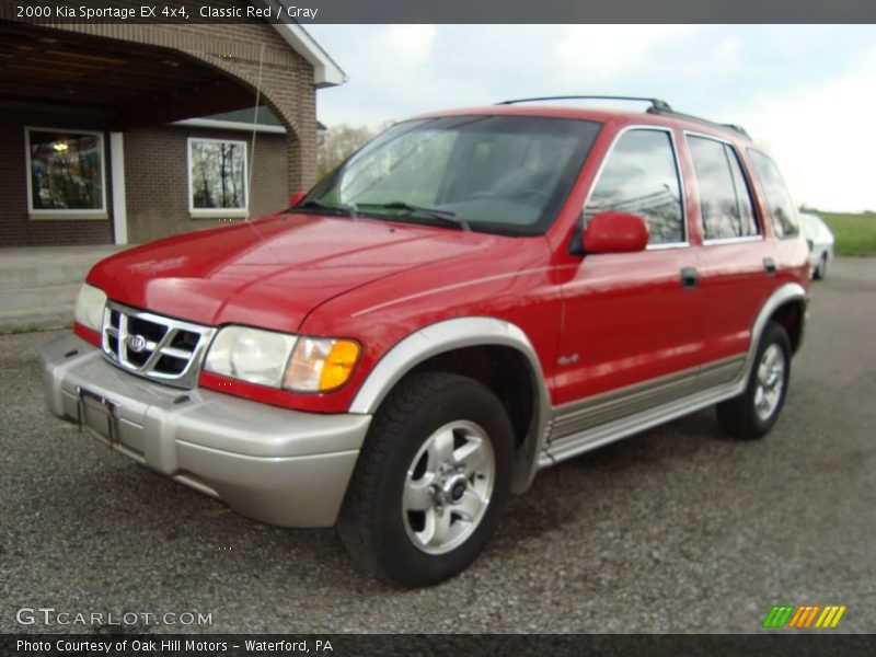 Classic Red / Gray 2000 Kia Sportage EX 4x4