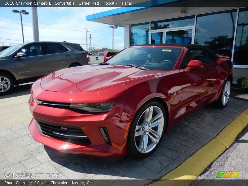 Garnet Red Tintcoat / Kalahari 2018 Chevrolet Camaro LT Convertible