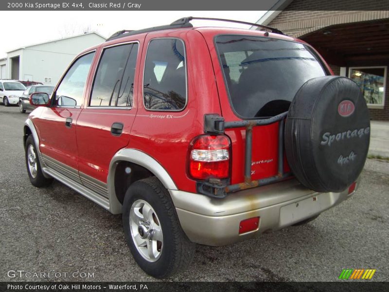 Classic Red / Gray 2000 Kia Sportage EX 4x4